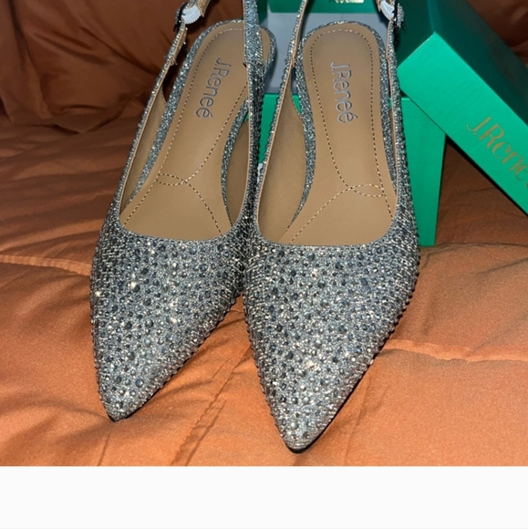 Rhinestone Sparkle Shoes J Renee New Year's Eve 🎉👠 shoes 7.5 - Picture 16 of 16